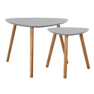 Table basse scandinave 2 tiroirs gris 'vintage grey'