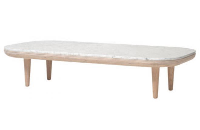 Table basse blanc bois fly