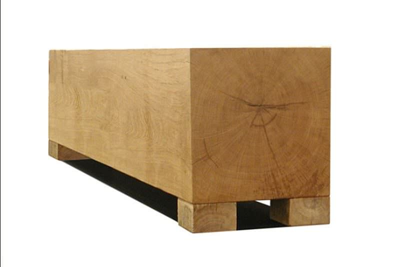 Table basse bloc de bois