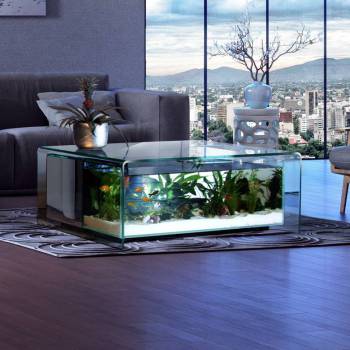 Table basse aquarium prix discount