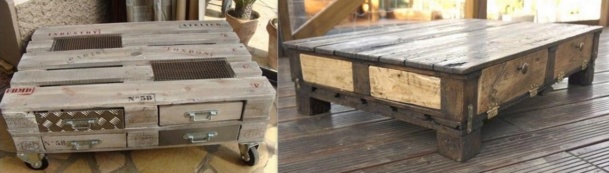 Comment transformer une palette en table basse