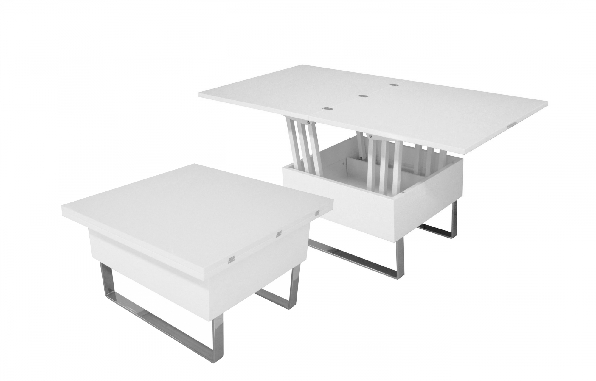 Table basse relevable de jardin