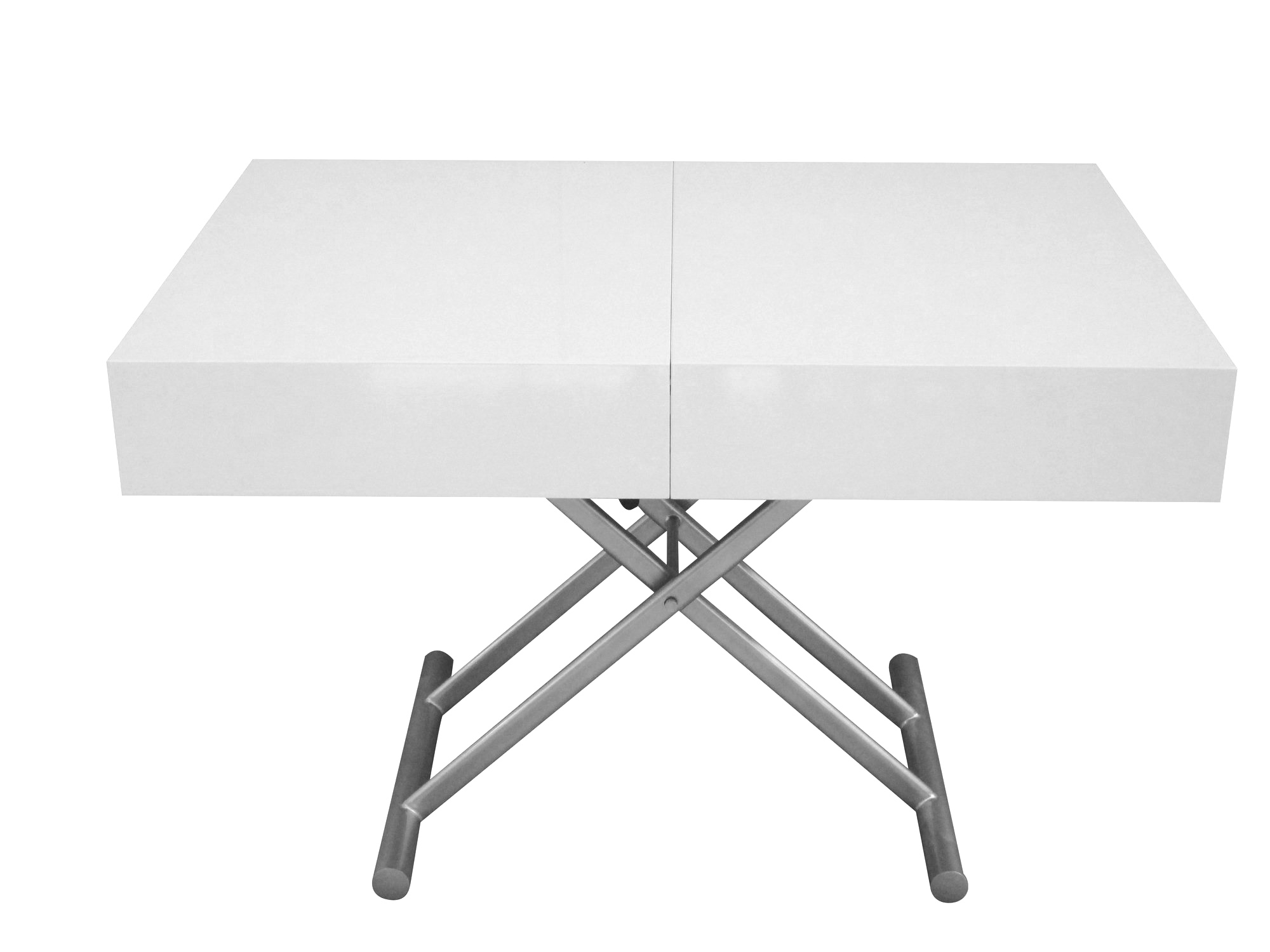 Table basse relevable extensible noir laquée smart xxl