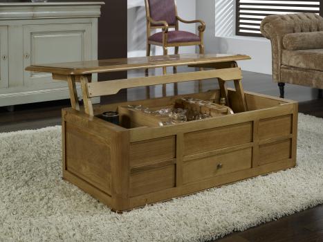 Table basse relevable ancienne