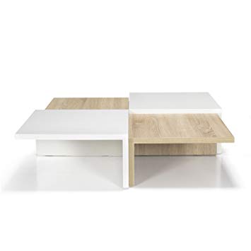 Table basse carre scandinave