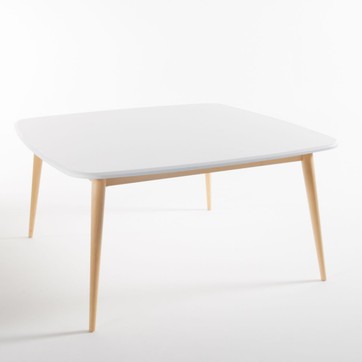 Table basse scandinave bois foncé