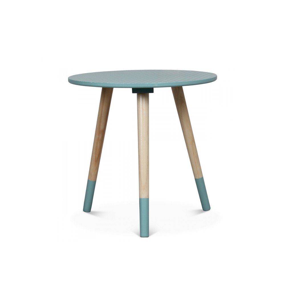 Table basse scandinave bleu