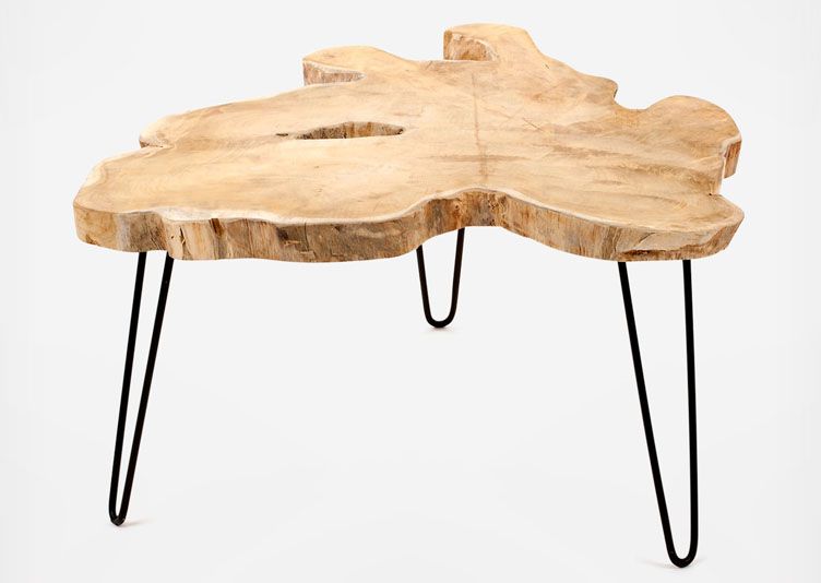 Table basse tronc d'arbre