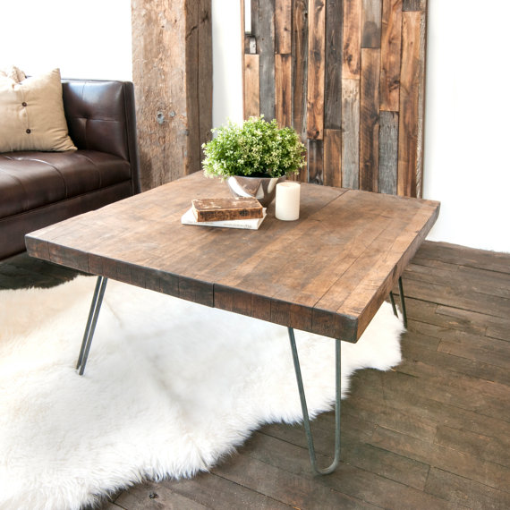 Bloc de bois pour table basse