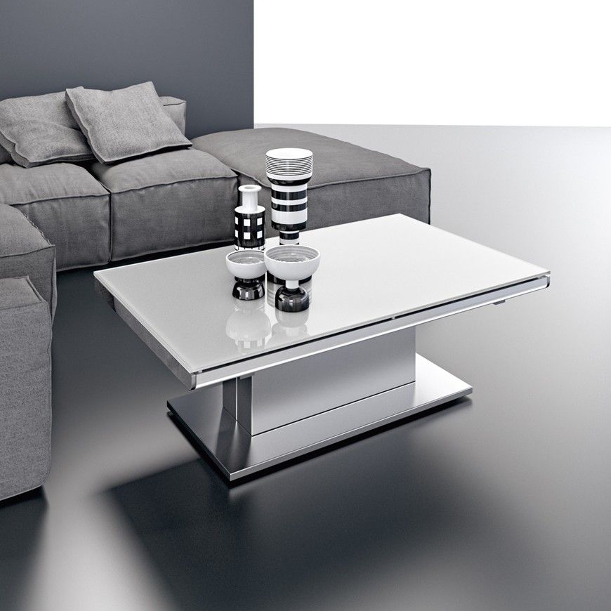 Table basse relevable transformable extensible ella