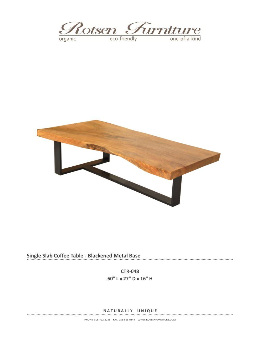 Plan table basse acier bois