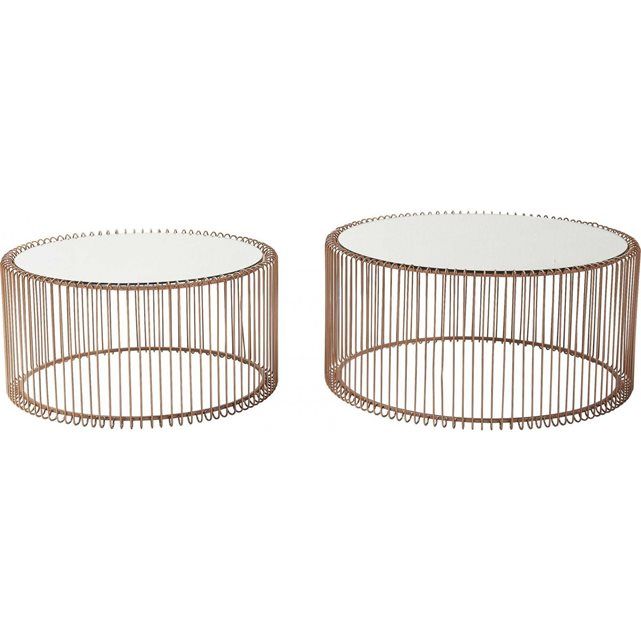 Table basse ronde wire