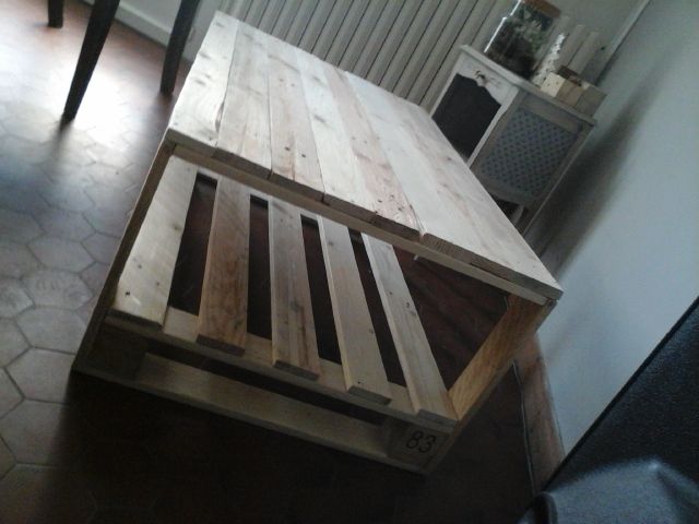 Pinterest table basse palette bois