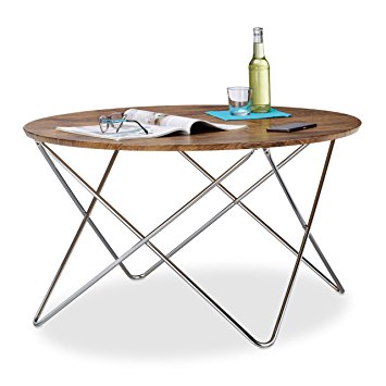 Table basse bois massif arrondie