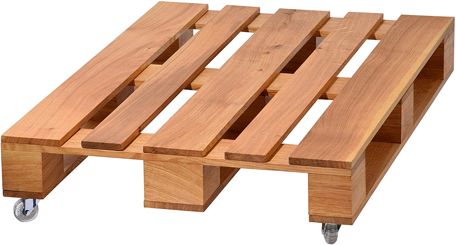 Table basse palette zinc