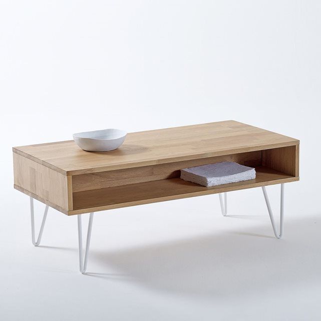 Table basse scandinave couleur chene