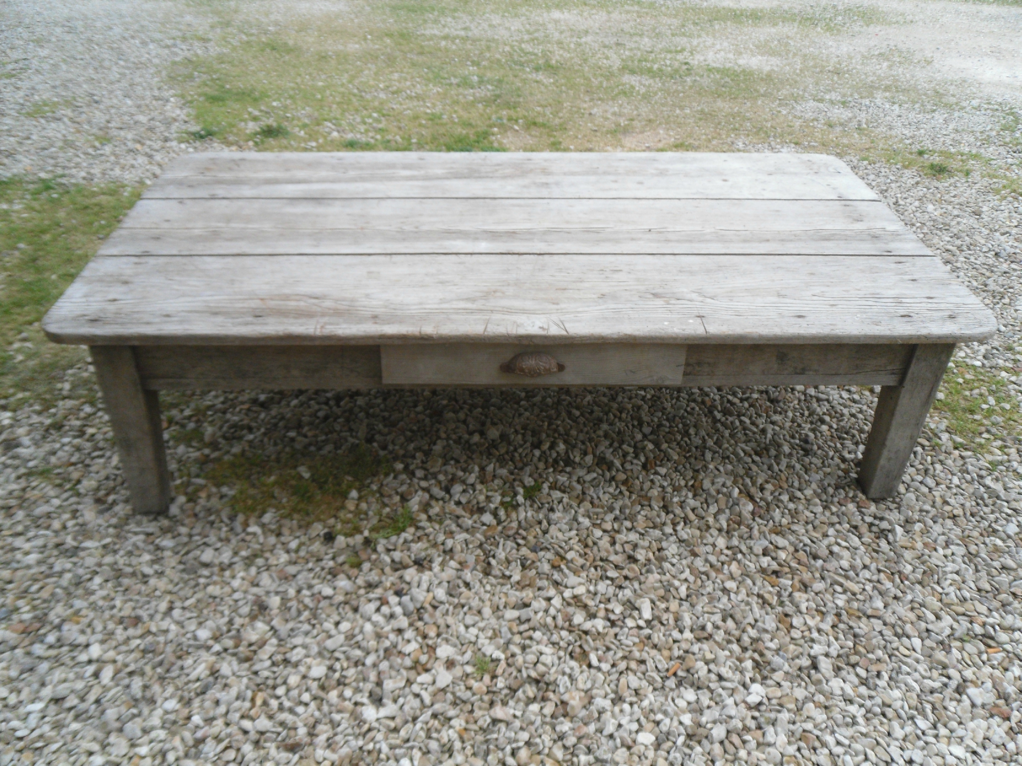 Table basse salon bois ancienne