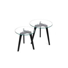 Table basse moderne plaqué bois texas