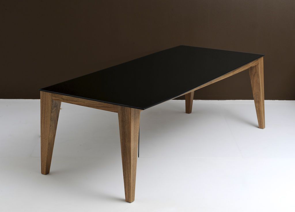 Table basse bois ardoise