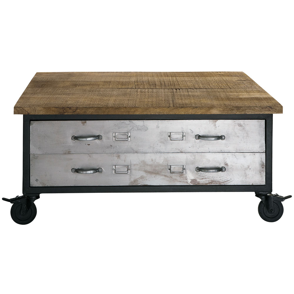 Table basse roulette maison du monde