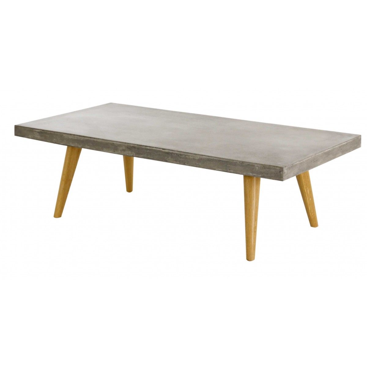 Table basse bois beton