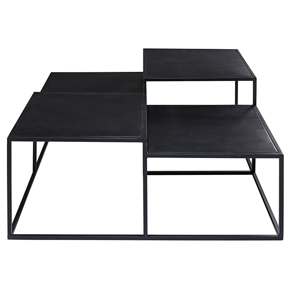 Table basse blanc laque maison du monde