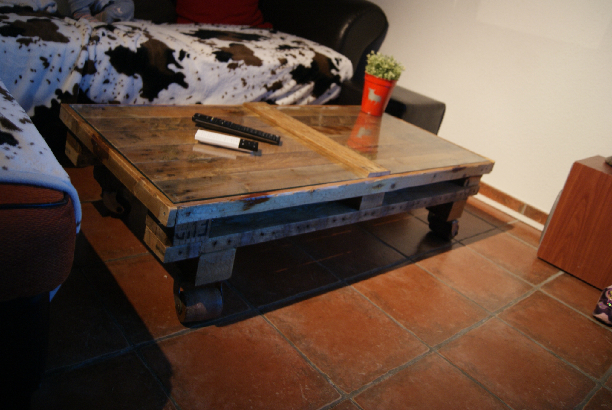 Transformation palette en table basse