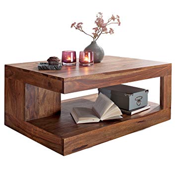 Table basse bois design rectangulaire