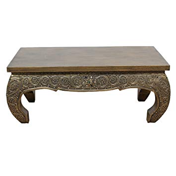 Table basse pierre bois