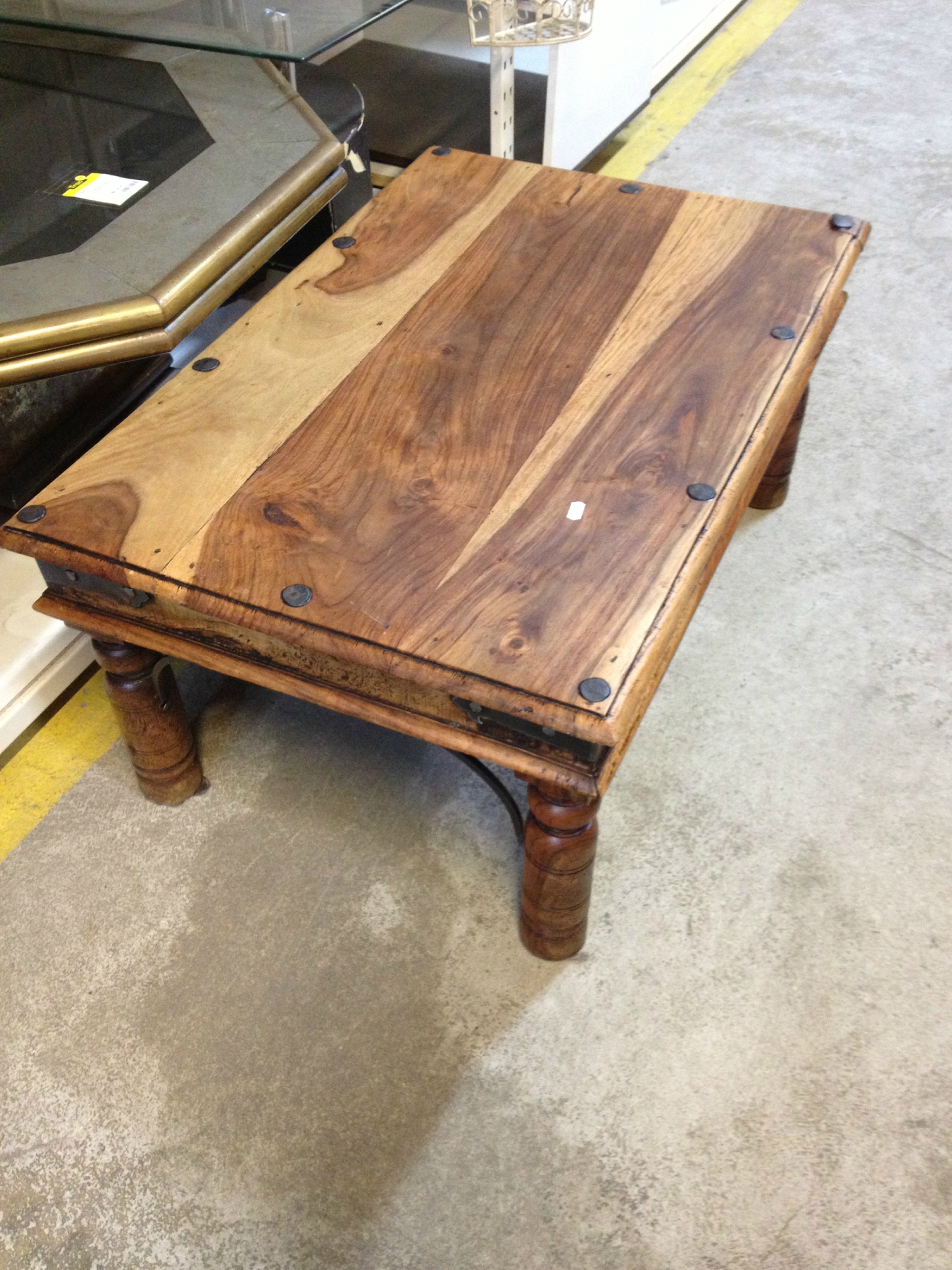 Table basse jardin bois exotique