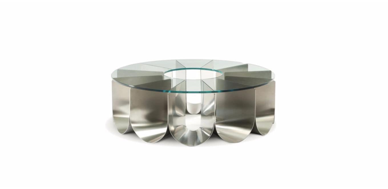Table basse verre design roche bobois