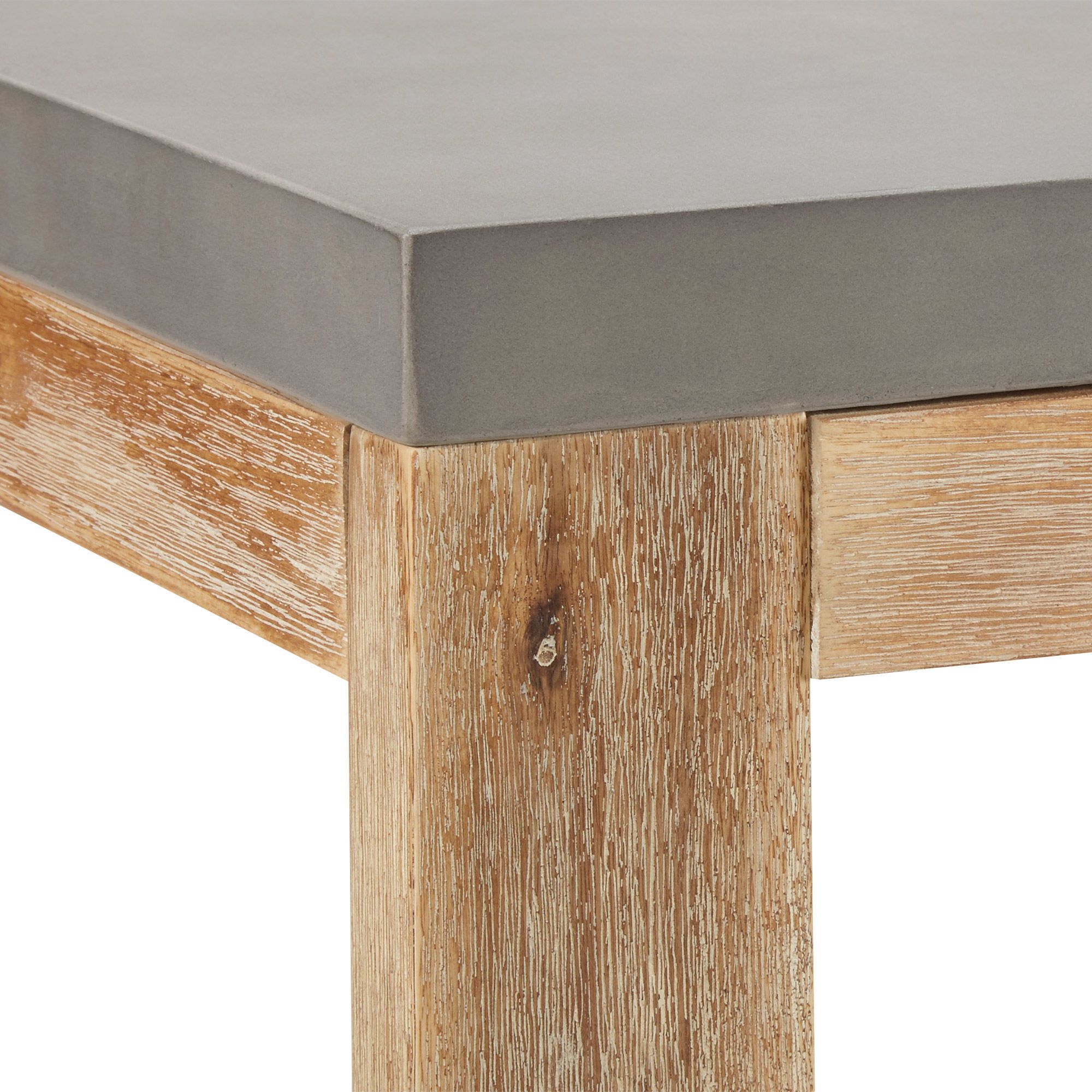 Table basse bois ciment