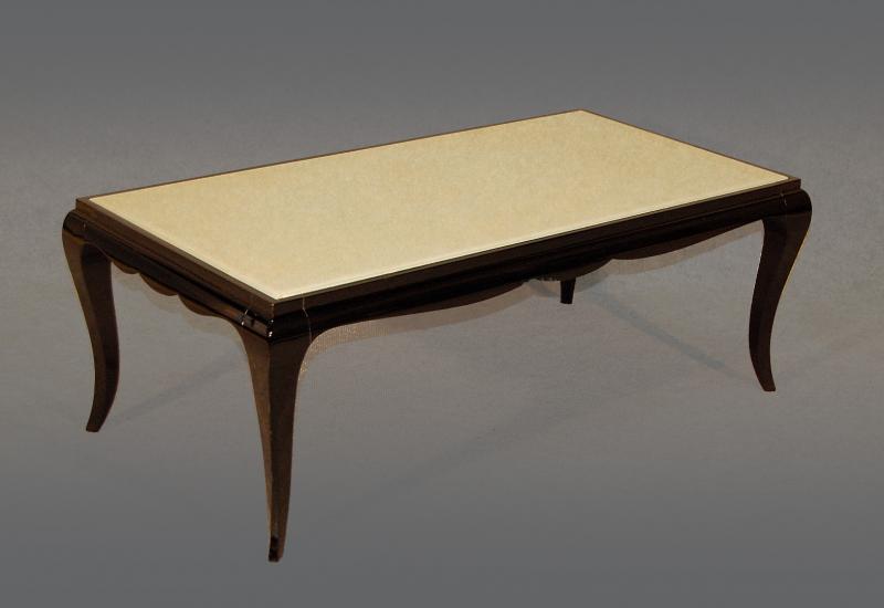 Table basse art deco bois