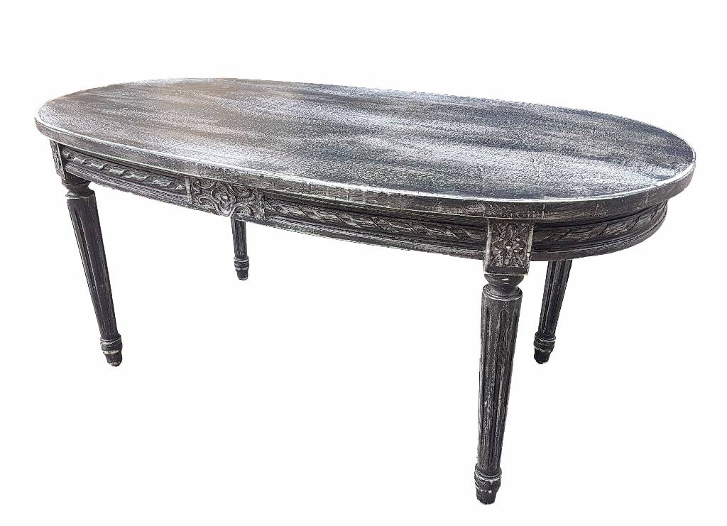 Table basse bois style louis xvi