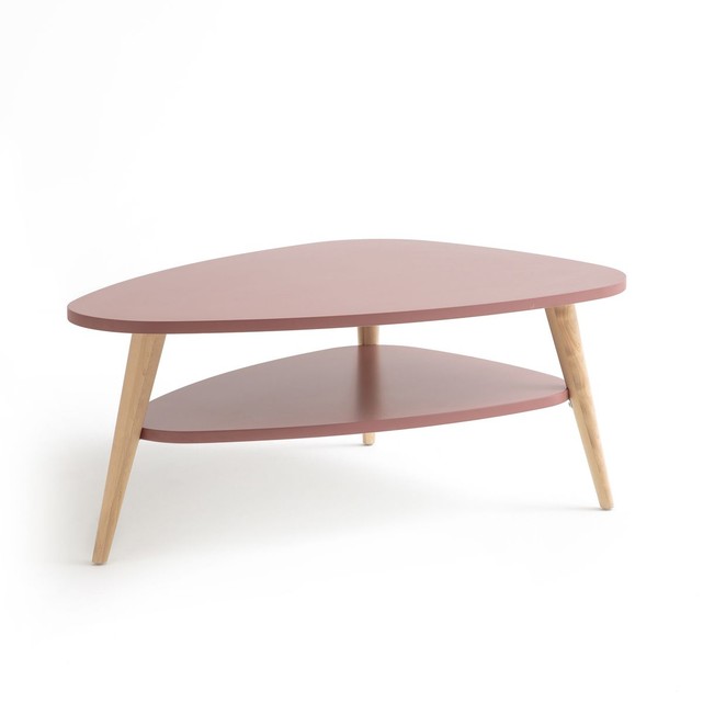 Table basse vintage double plateau coloris noir jimi