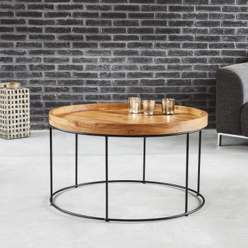 Table basse ronde bois but