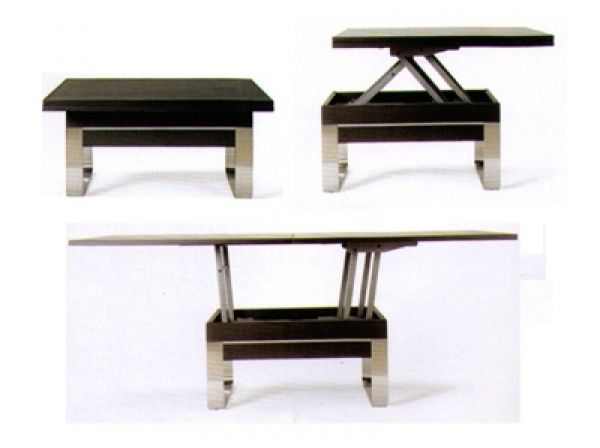 Table basse relevable depliable