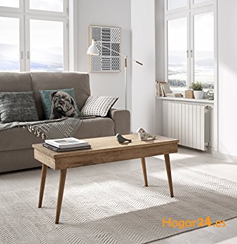 Table basse design bois relevable