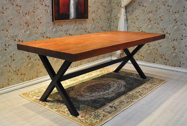Table basse bois fer forgé