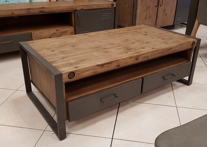 Table basse bois loft