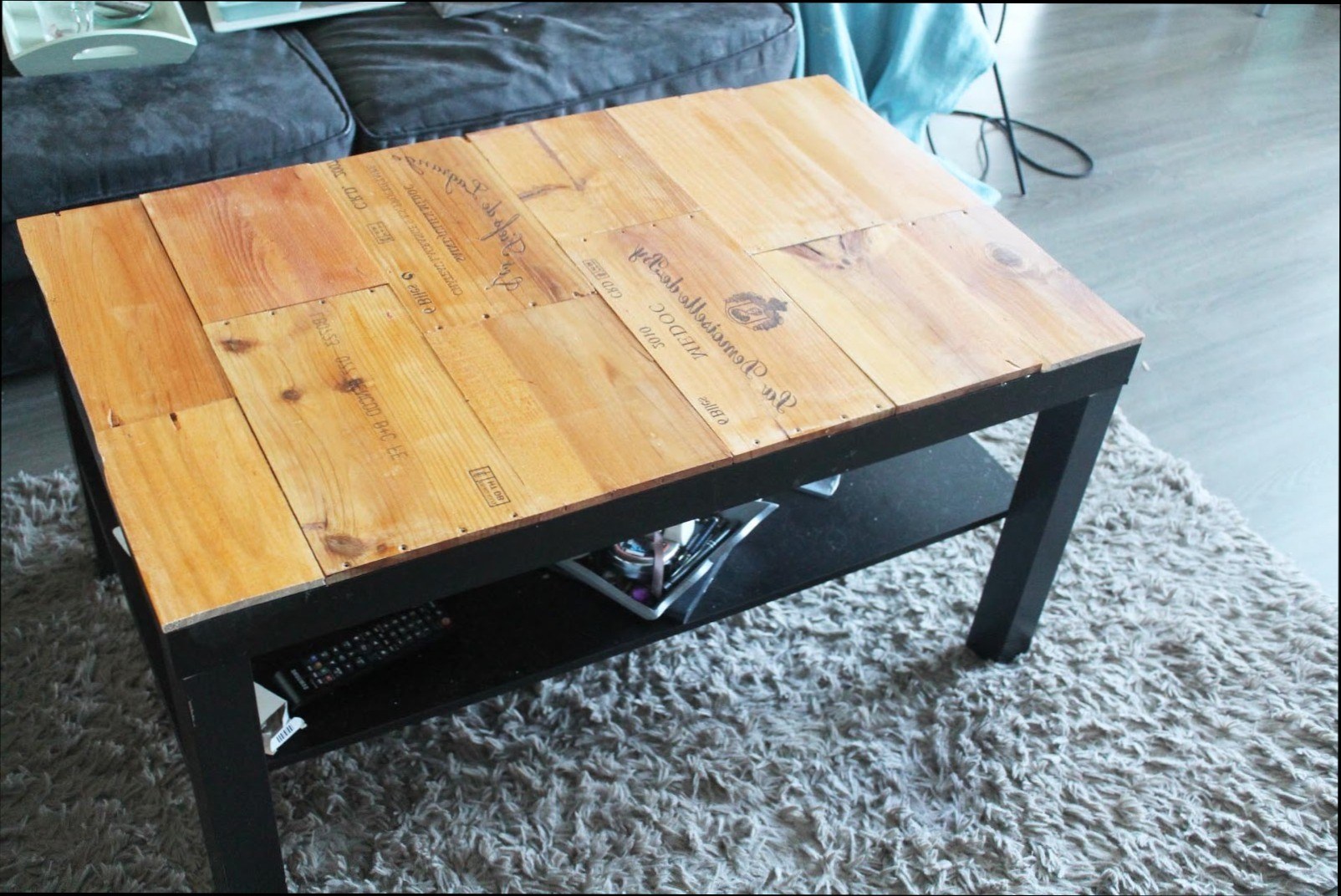 Poncer une table basse ikea