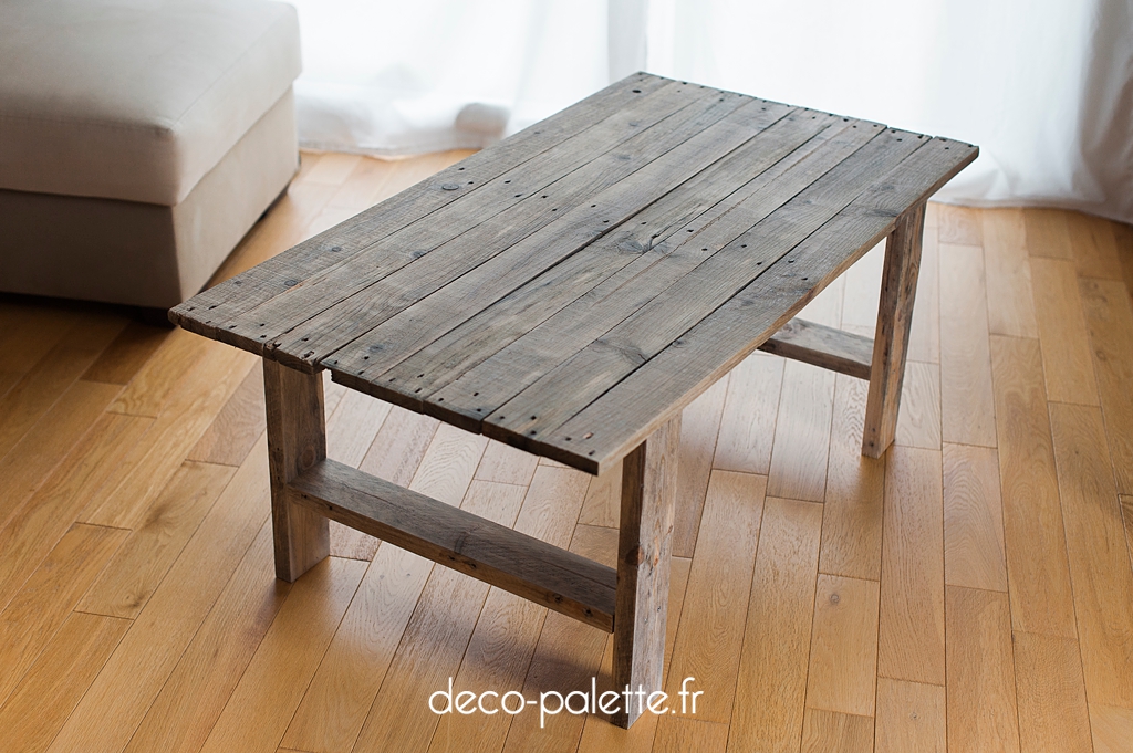 Table basse bois vielli