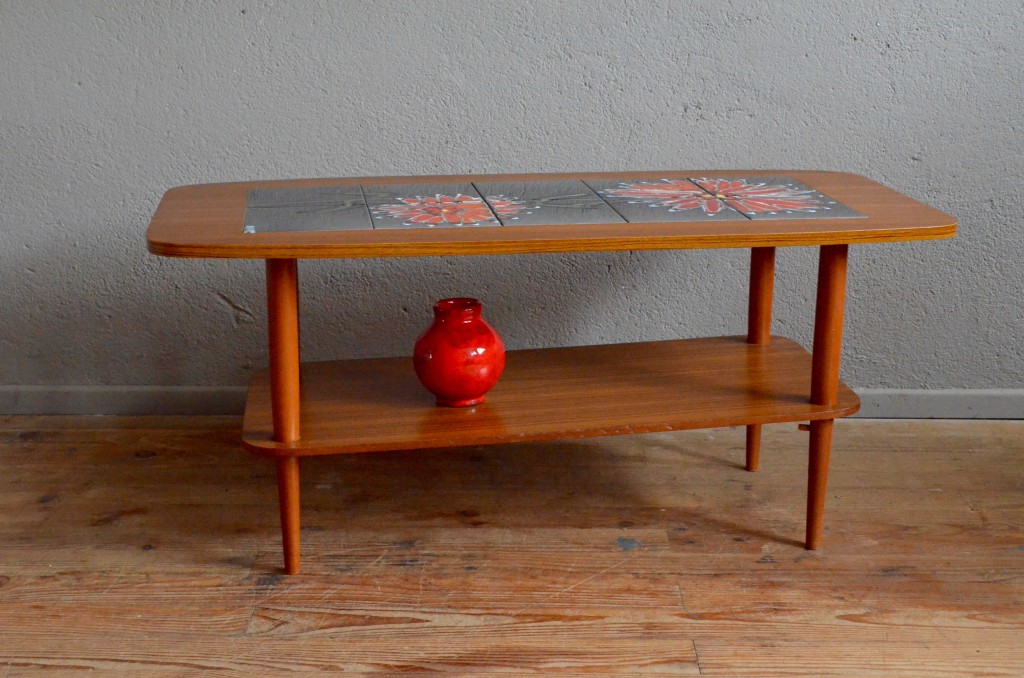 Table basse plateau vintage