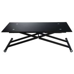 Table basse noir laqué alinea