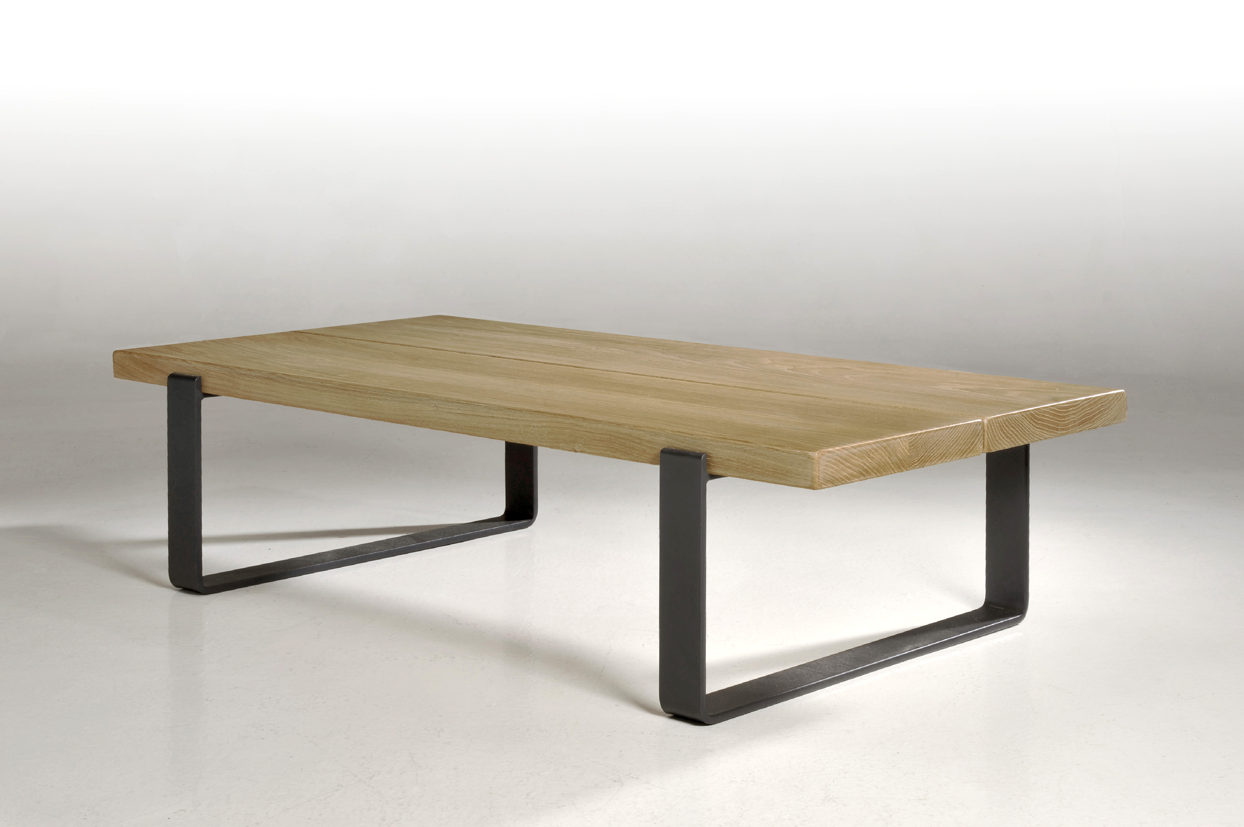 Table basse salon bois et fer