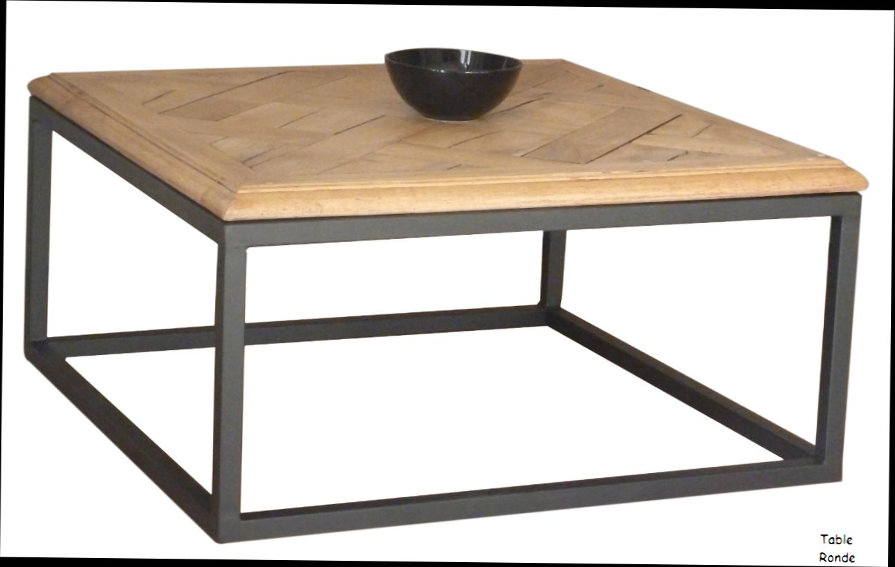 Construire table basse bois et verre