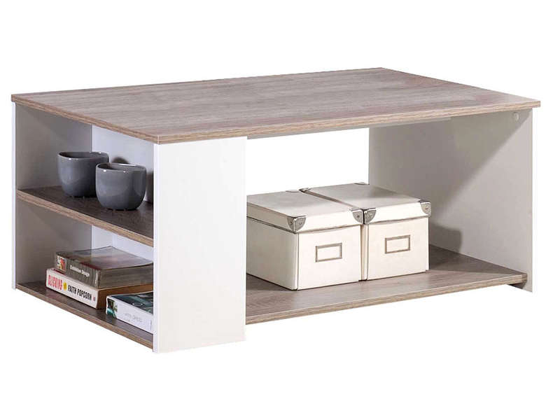 Table basse bicolore conforama