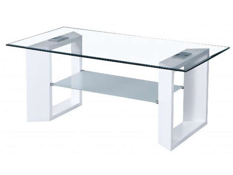 Table basse conforama noir et blanc