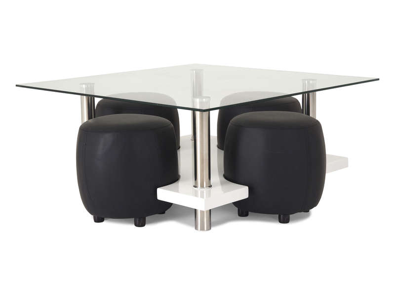 Table basse 6 pouf conforama