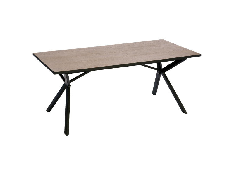 Table basse bois et fer moderne